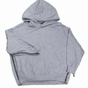 Zara Women's Gray Oversized Hoodie
